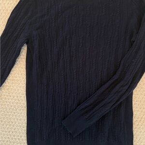 Banana Republic Women’s Dark Blue Cable Knit Sweater
